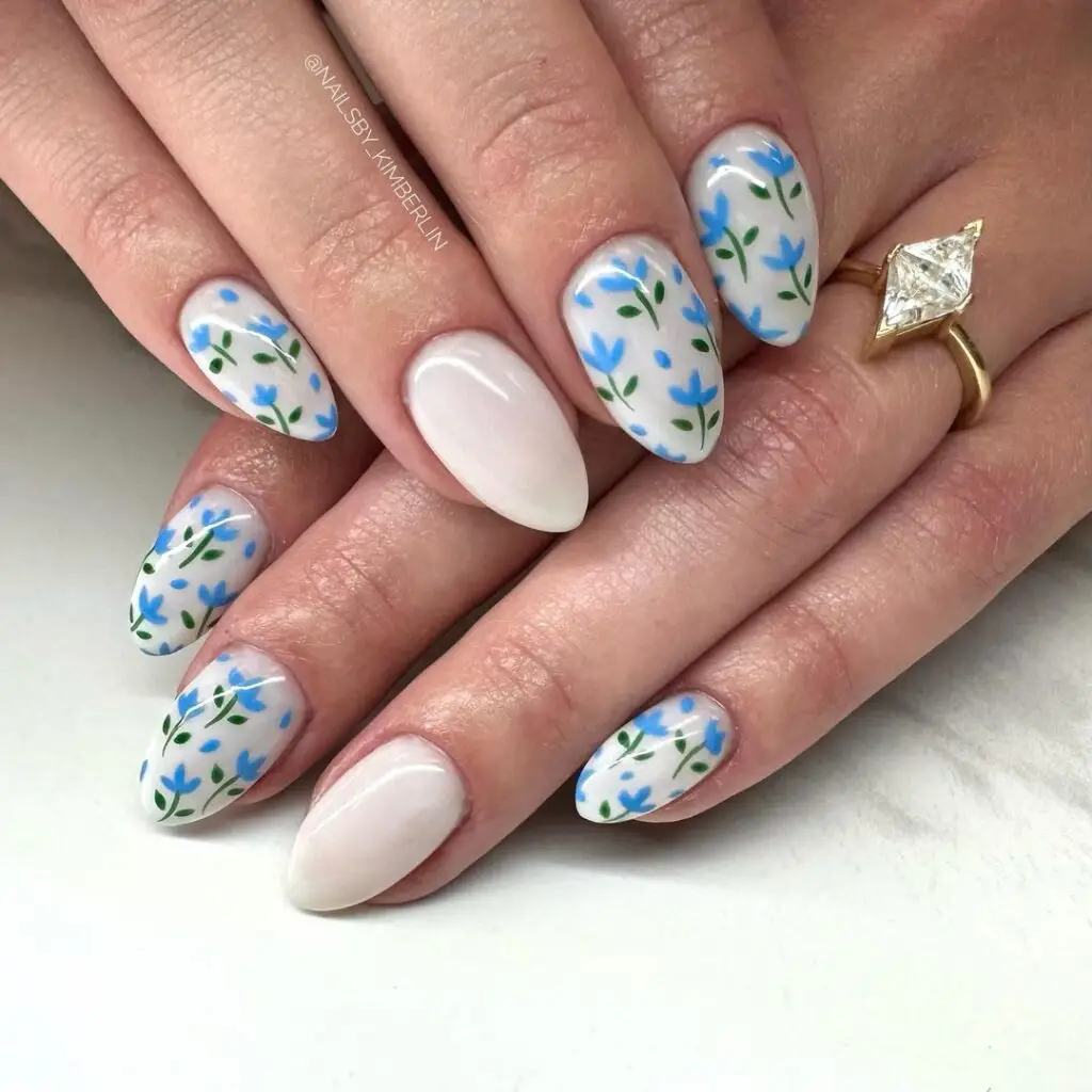 Minimal Nude with White Swirl Accents
