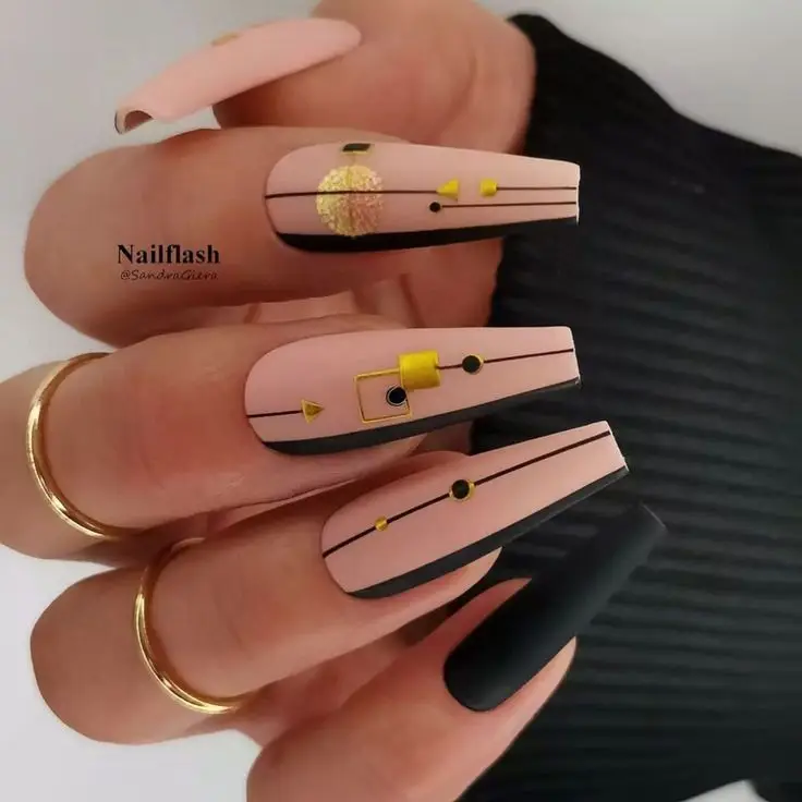 Soft Lilac Nails with Floral Detailing