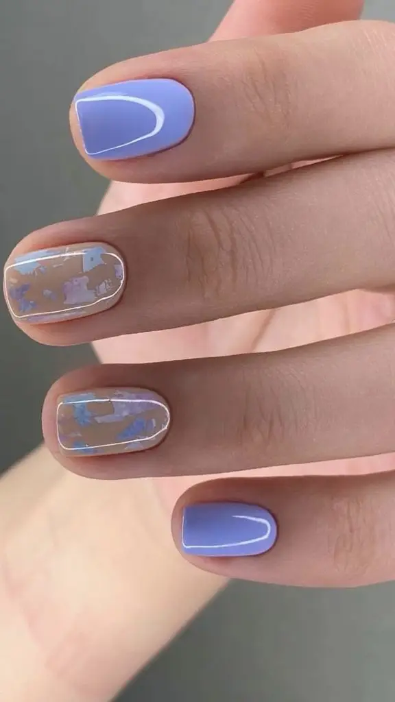 Blossoming Watercolor Florals Nail Design
