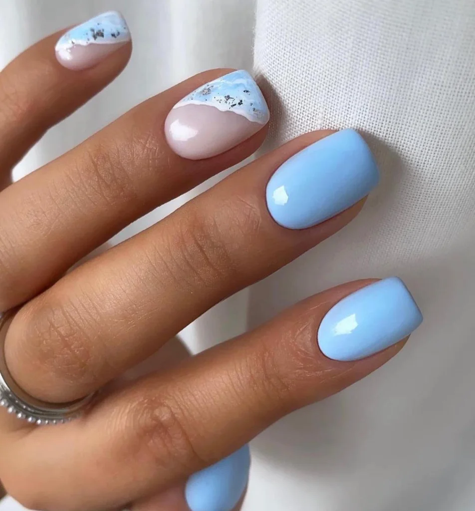 Pop of Color with Geometric Tips