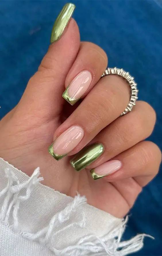 Vivid Spring Color Block Nails