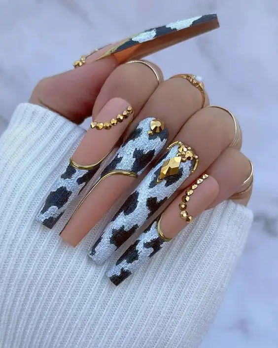 Speckled Egg Pastel Nails