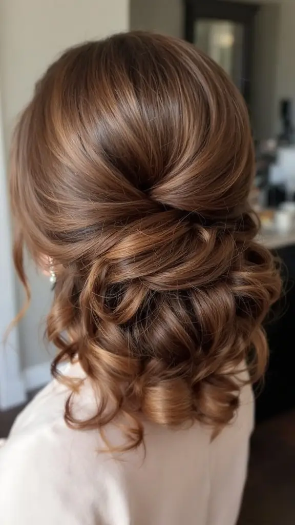 1940s Victory Rolls with a Side Sweep