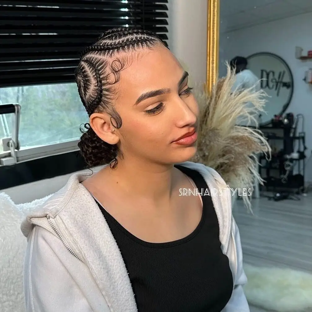 Braided Low Bun Alicia Keys