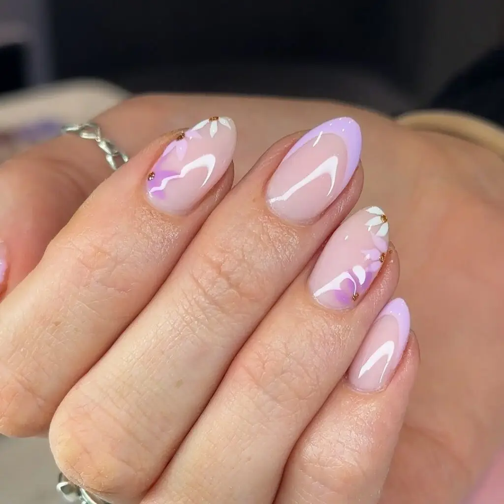 Monochromatic Sky Blue Nails