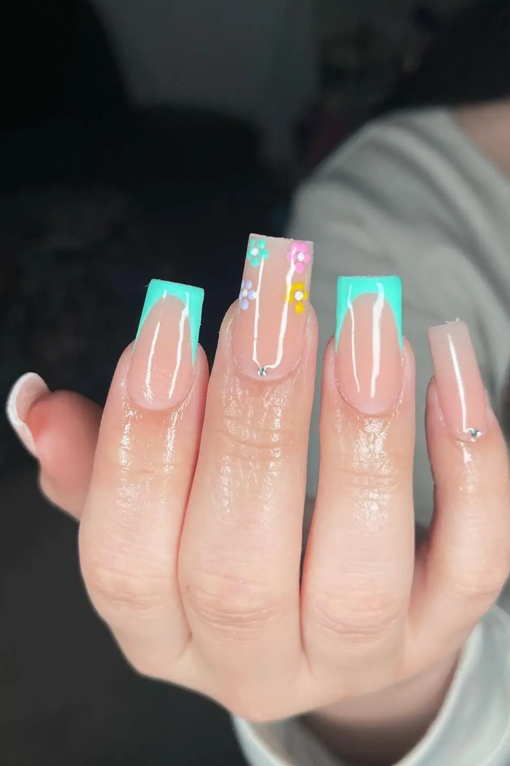 Pastel Striped Nail Art for Spring