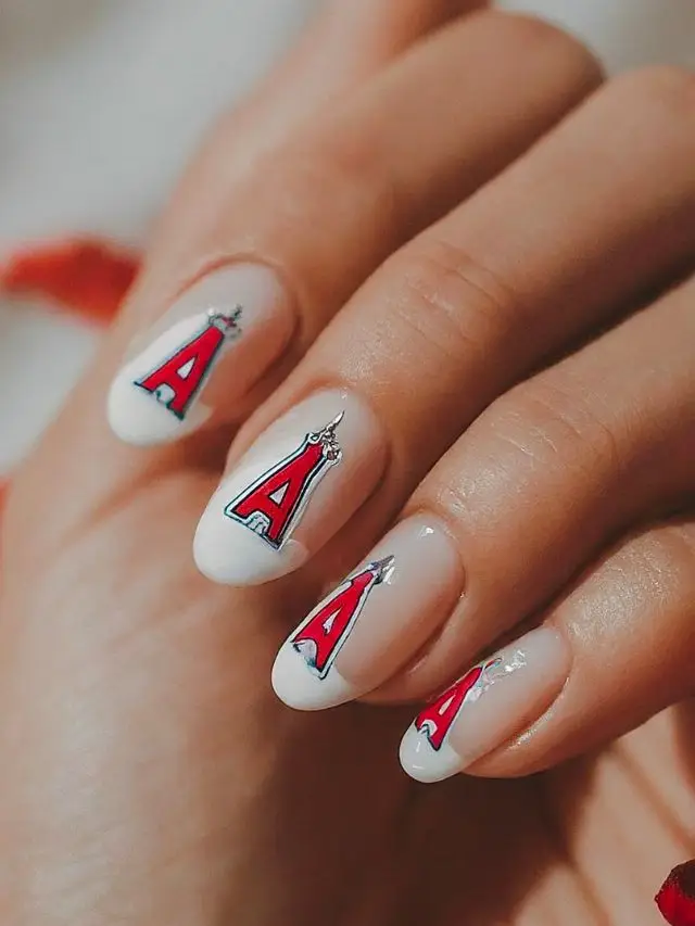 Angels-Inspired French Manicure with a Twist