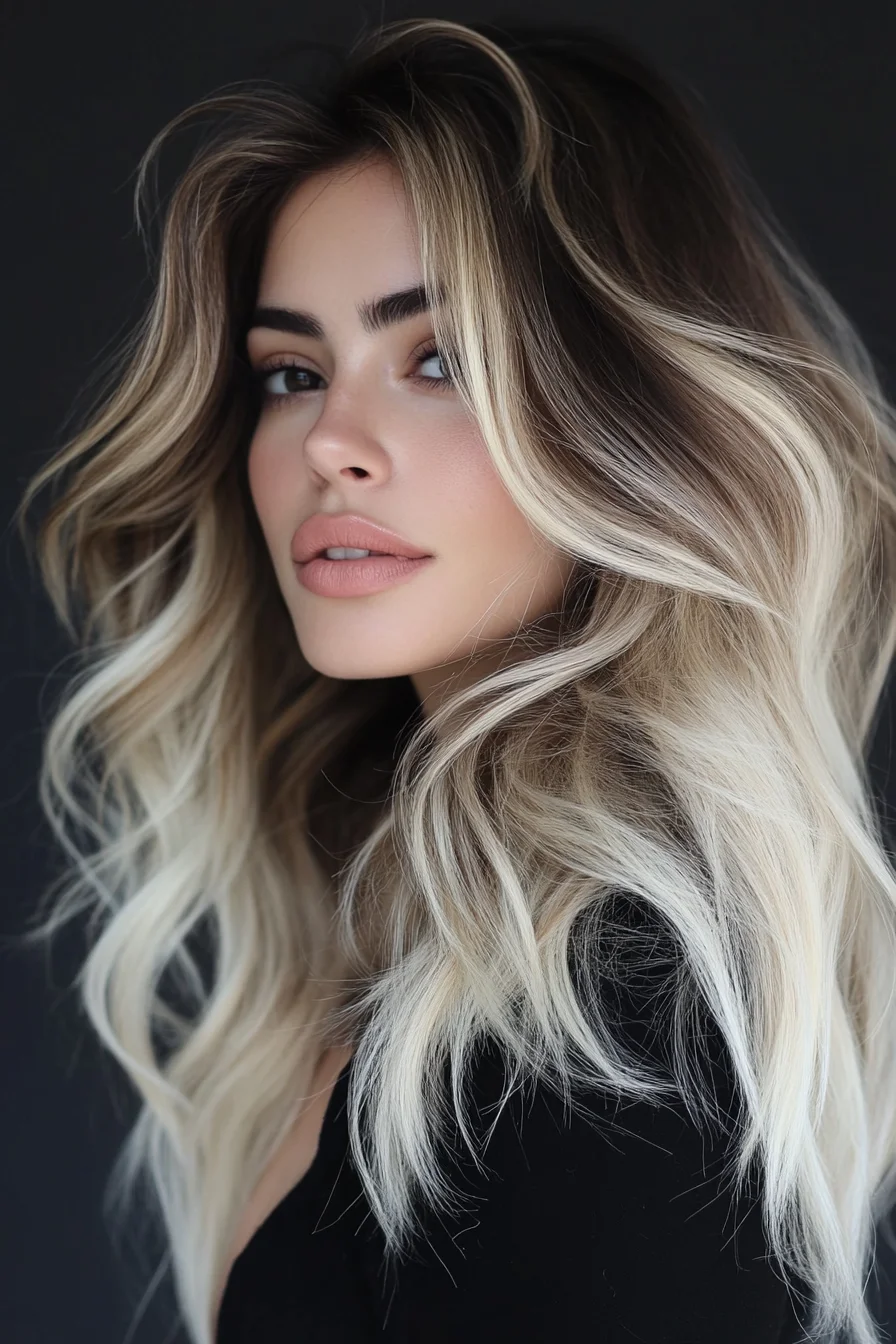 Golden Caramel Cascades with Brunette Depth