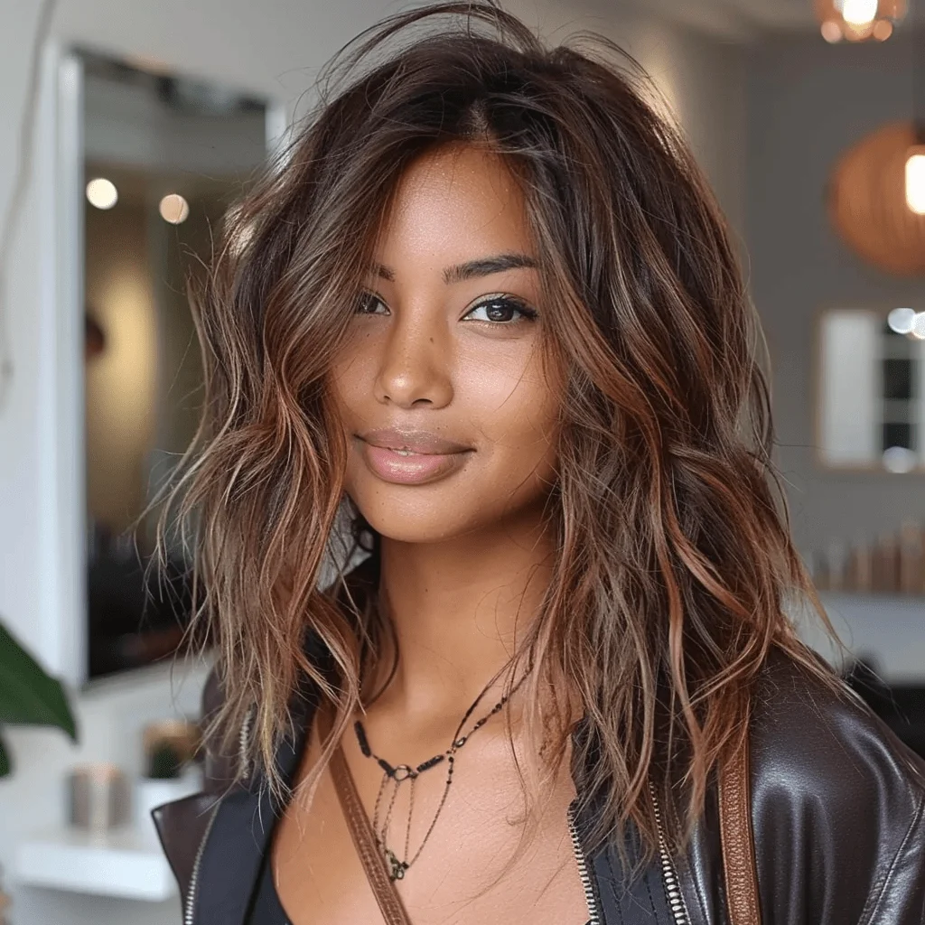 Soft Blonde Babylights with a Brunette Gradient