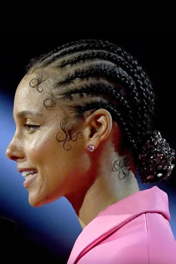 Braids and Buns Alicia Keys