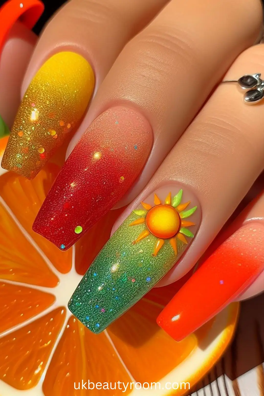 Clear and Glitter Accents