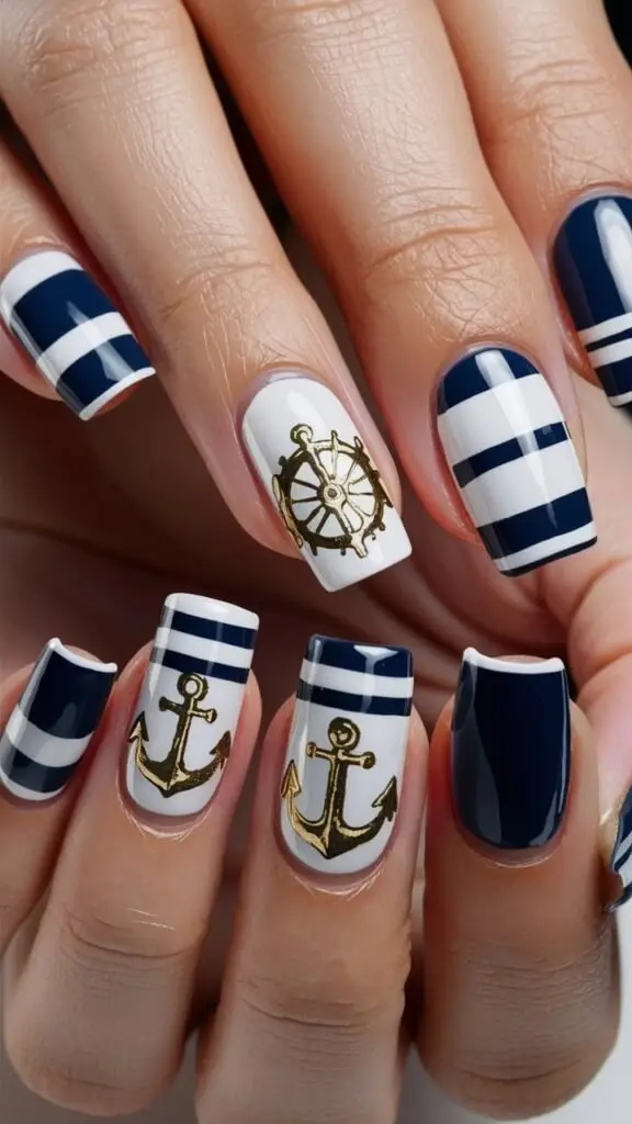 Celestial Starry Night Nails
