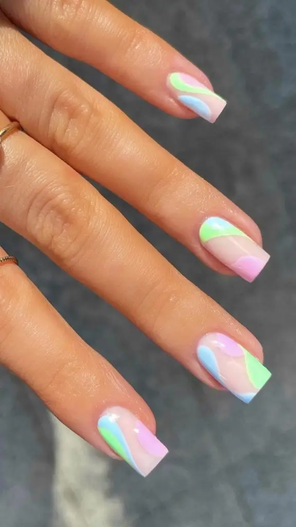 Elegant Chrome Nails in Blush Pink