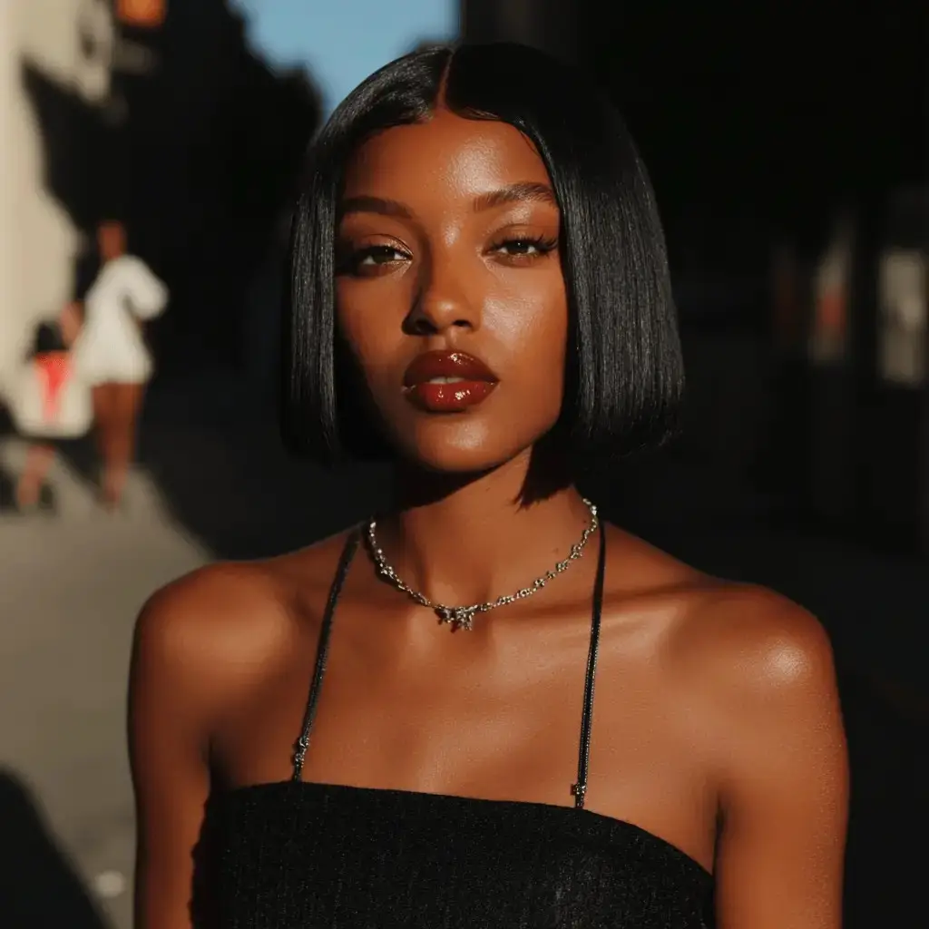 Sleek Layered Bob