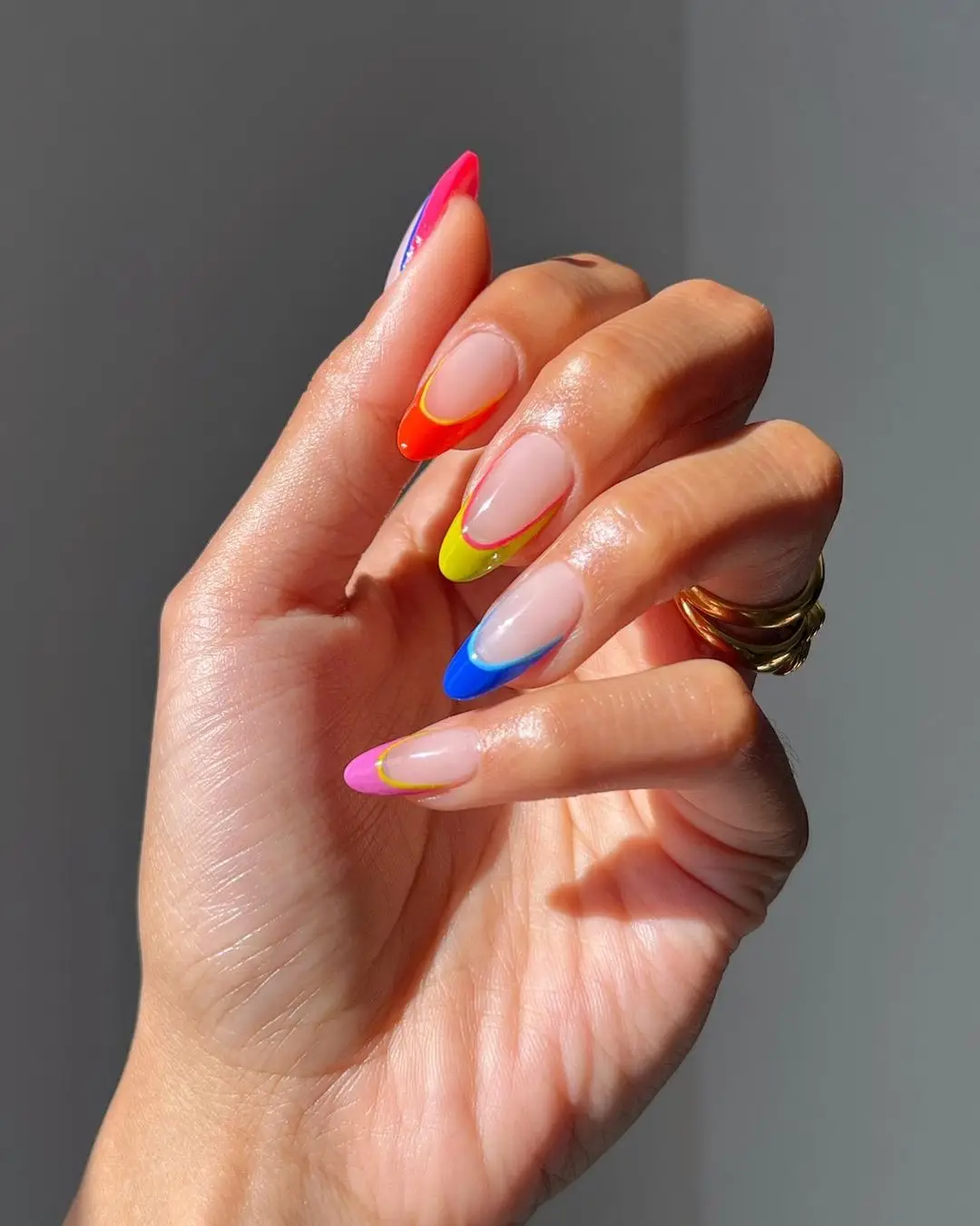 Abstract Summer Nail Art