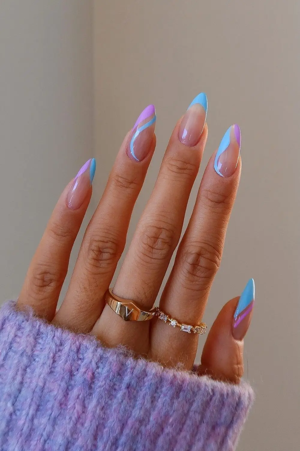 Pastel Rainbow Nails