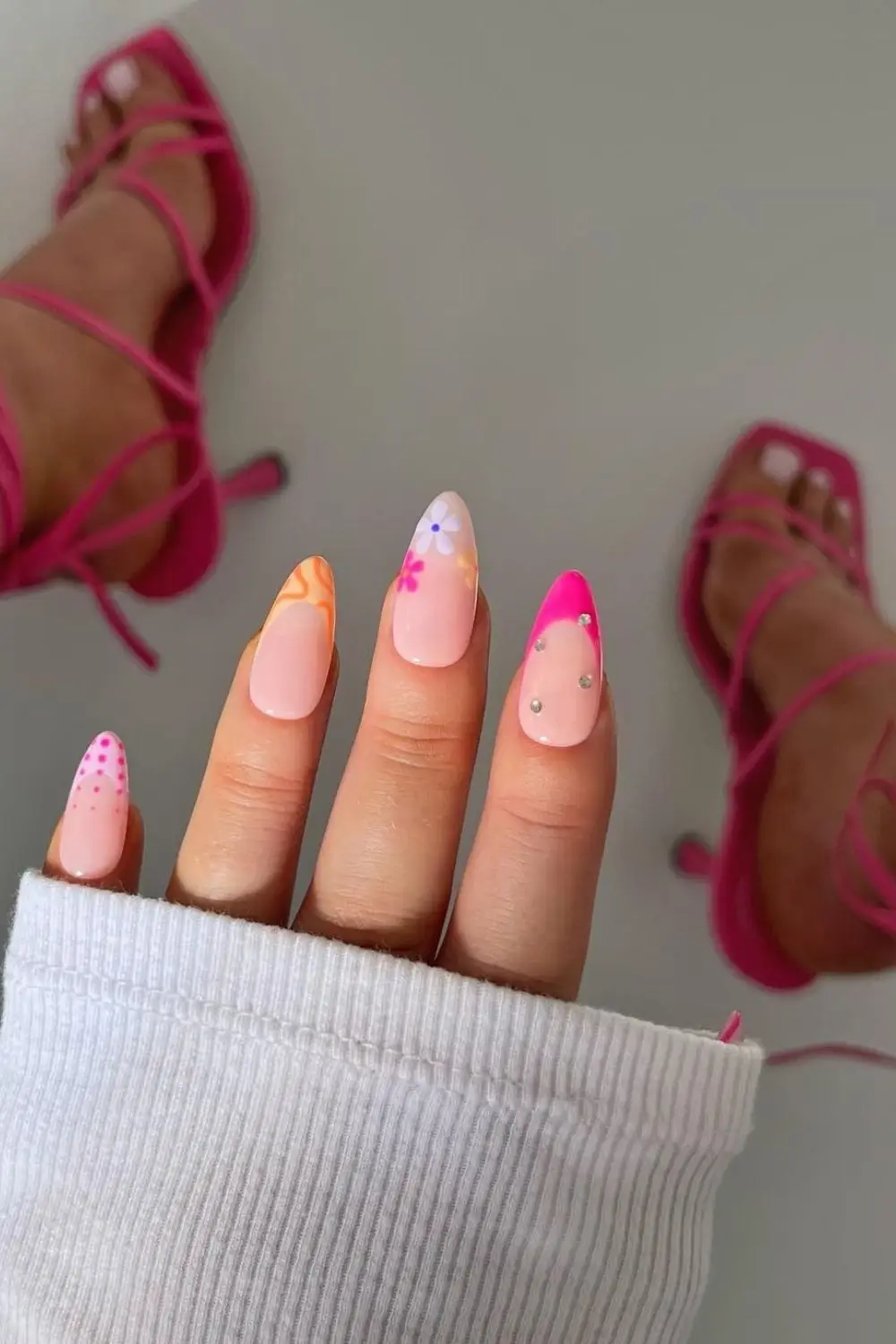 Pastel Mosaic Nails