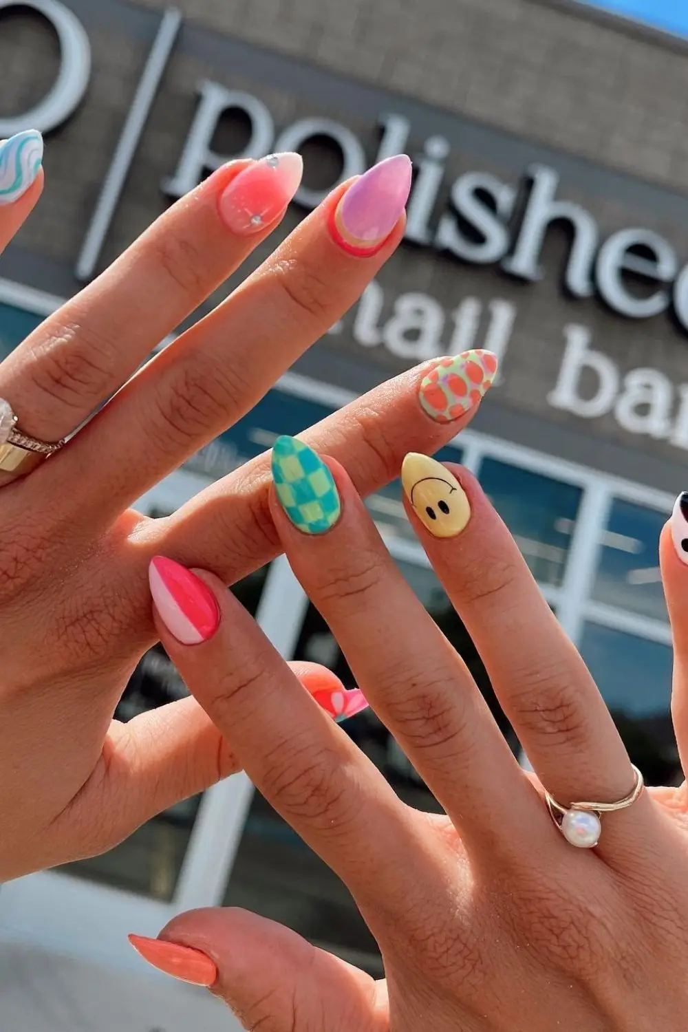 Polished Pastel Ombre Nails