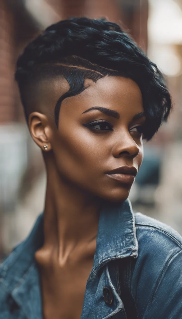 Pixie Bob with Undercut Roots for Black Women