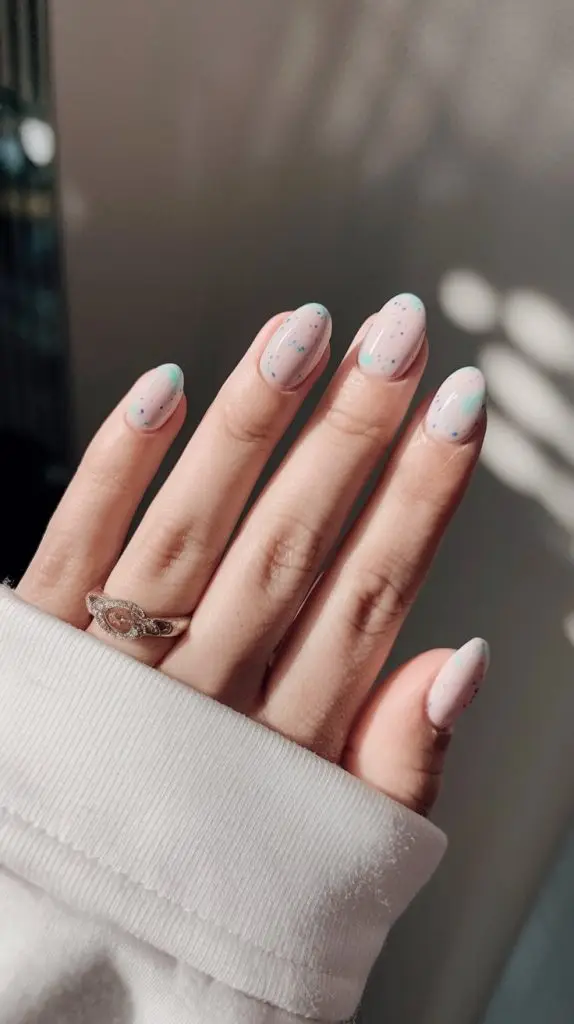 Muted Pastel Lines on Neutral Base