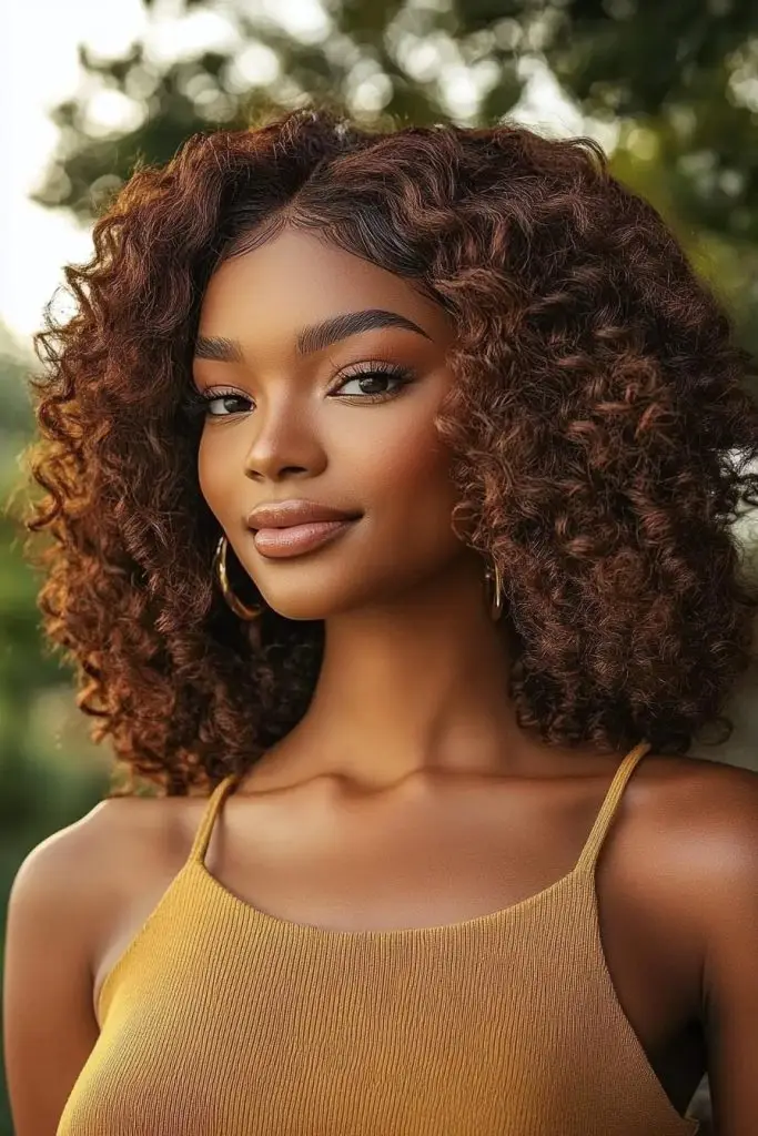 Bouncy Curls Bob for Black Women