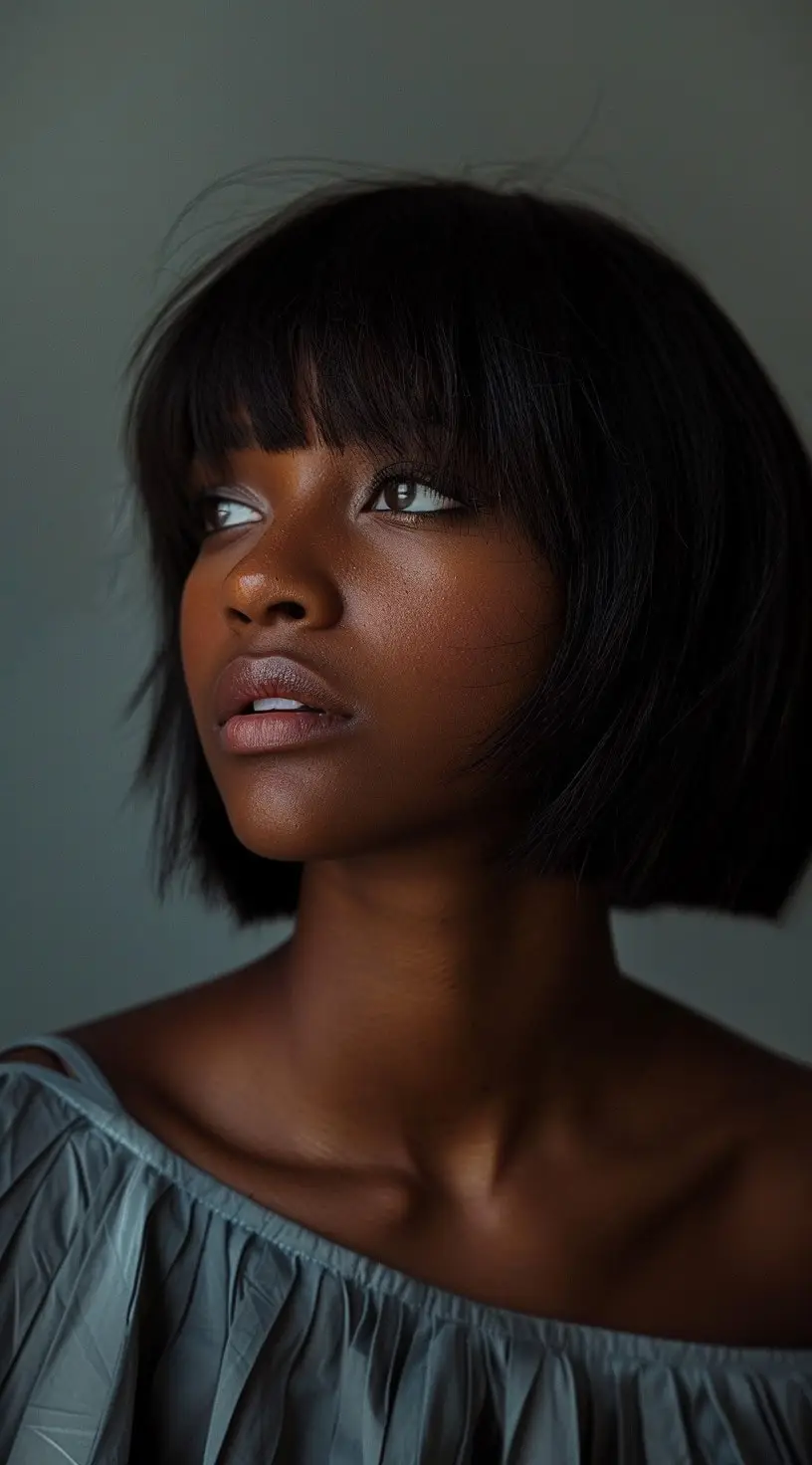 Blunt Bob with Bangs