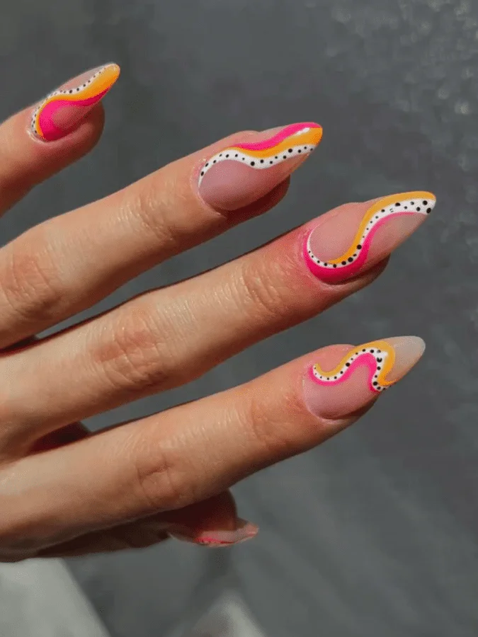 Short Nails in Vibrant Yellow with Daisy Nail Art