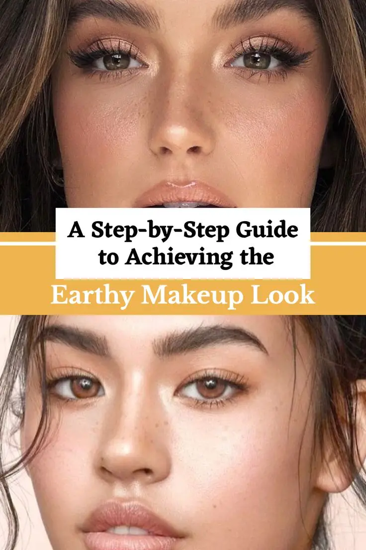Earthy-toned makeup featuring warm brown eyes and natural glow