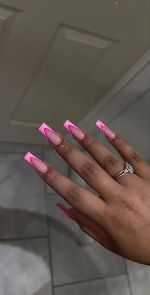 Starry Lavender Night Nails