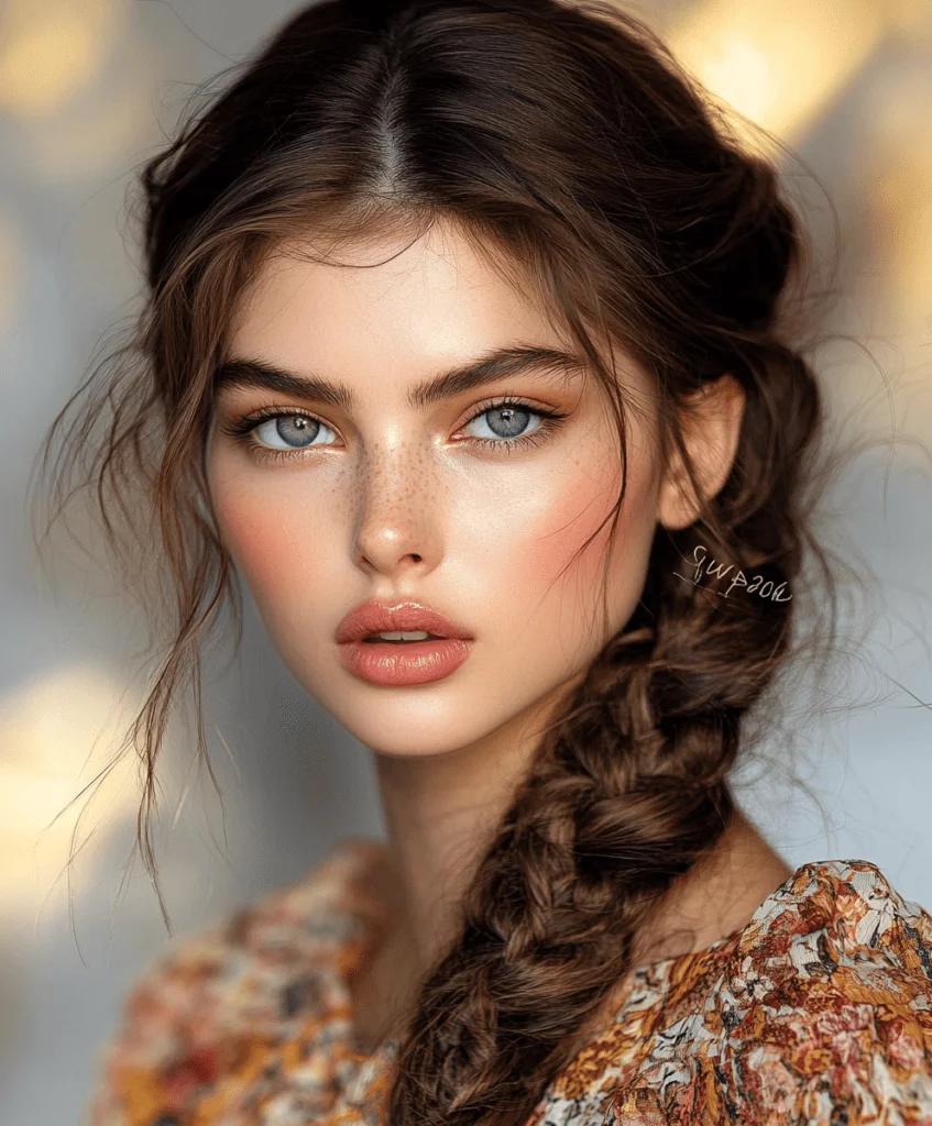Vintage Boho Braids with Floral Accents