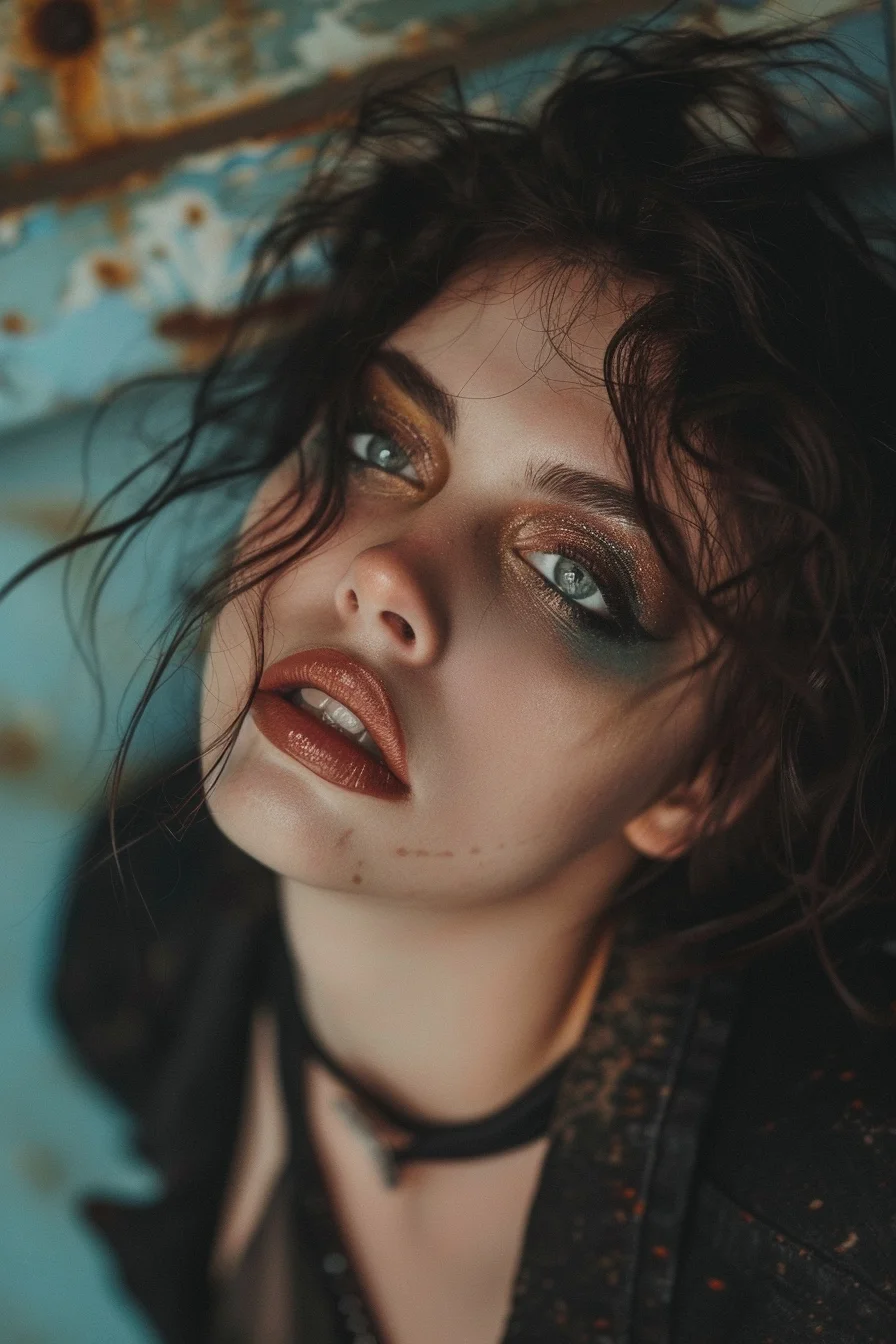 Dusky Grunge with Peachy Undertones