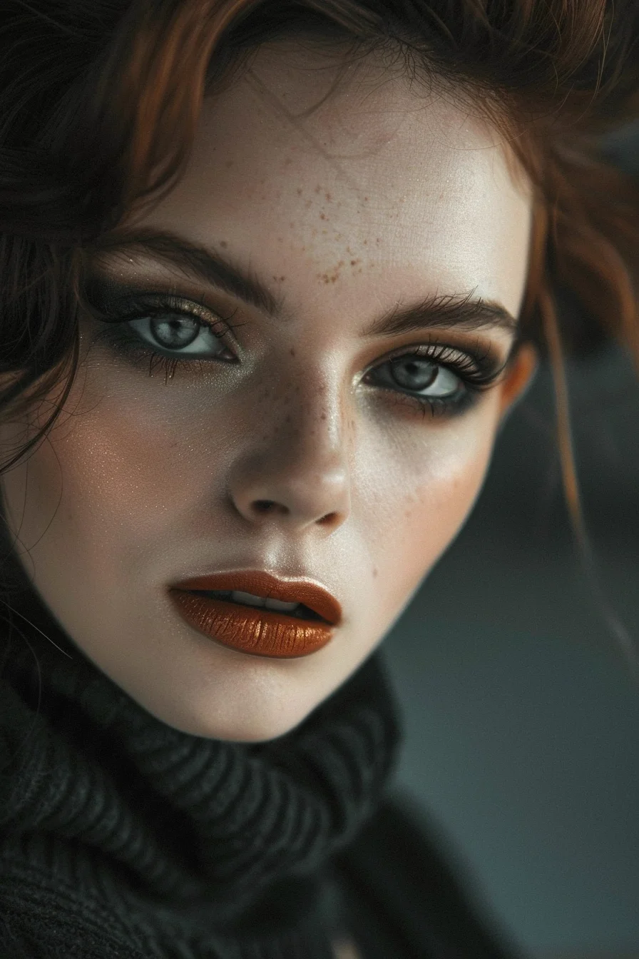 Sculpted Emo Glam with a Dusky Finish