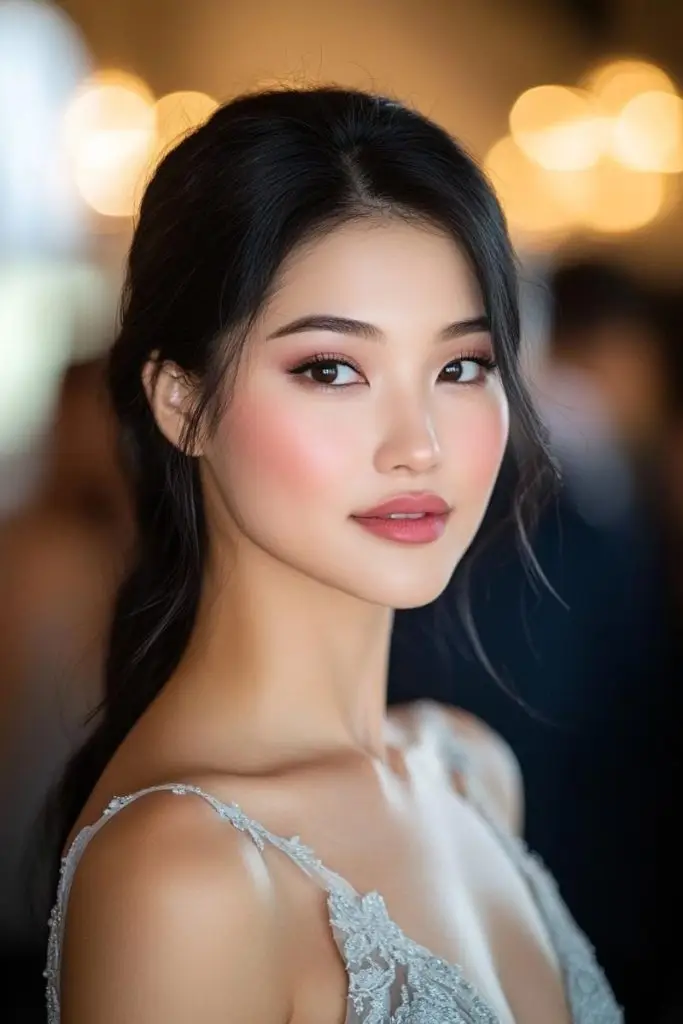 Muted Pink Smoky Eyes Makeup