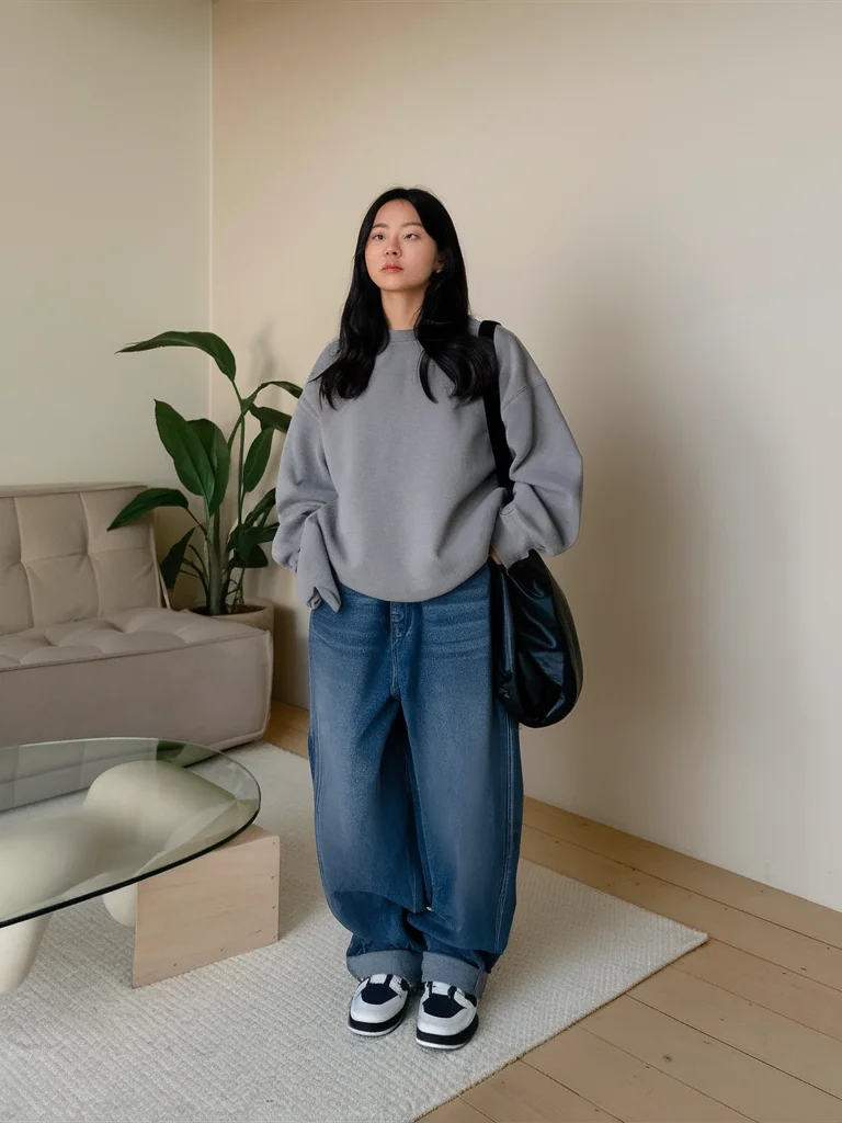 Plus-Size Casual Knitwear Outfit