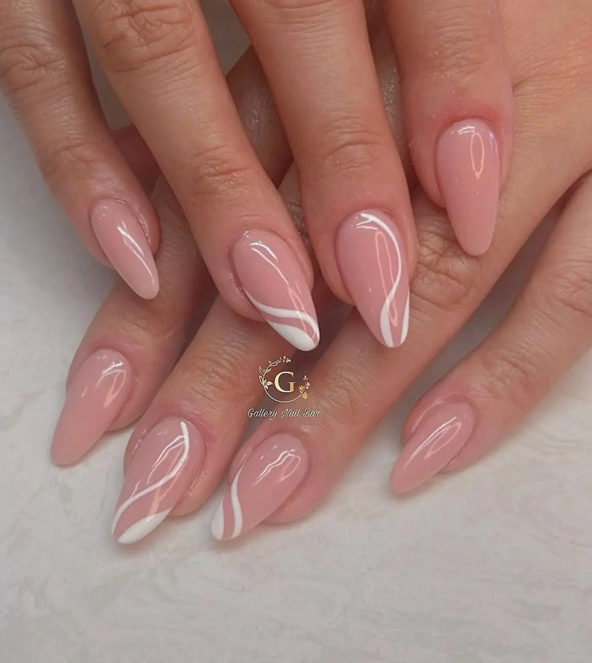 Spring Nails with Pressed Flower Accents